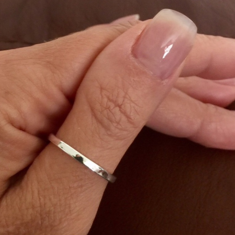 Silver Band Thumb Finger Ring Solid 925 Sterling